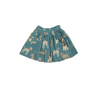 Mini Boden Girls Dog Puppy Skirt Size 5-6